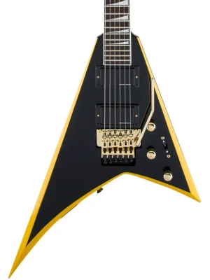 Jackson X Series Rhoads RRX24 Electric Guitar Black with Yellow Bevels