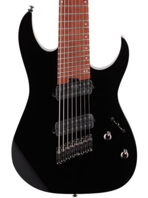 Ibanez RGMS8 Multi-Scale 8-String Electric Guitar – Black