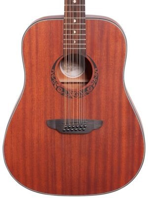 Luna Gypsy Mahogany 12-string Acoustic Guitar – Satin Natural